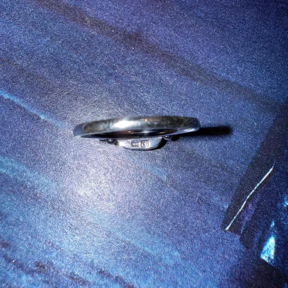Sterling silver 925 Blue opal ring, Size 8. - Picture 4 of 4